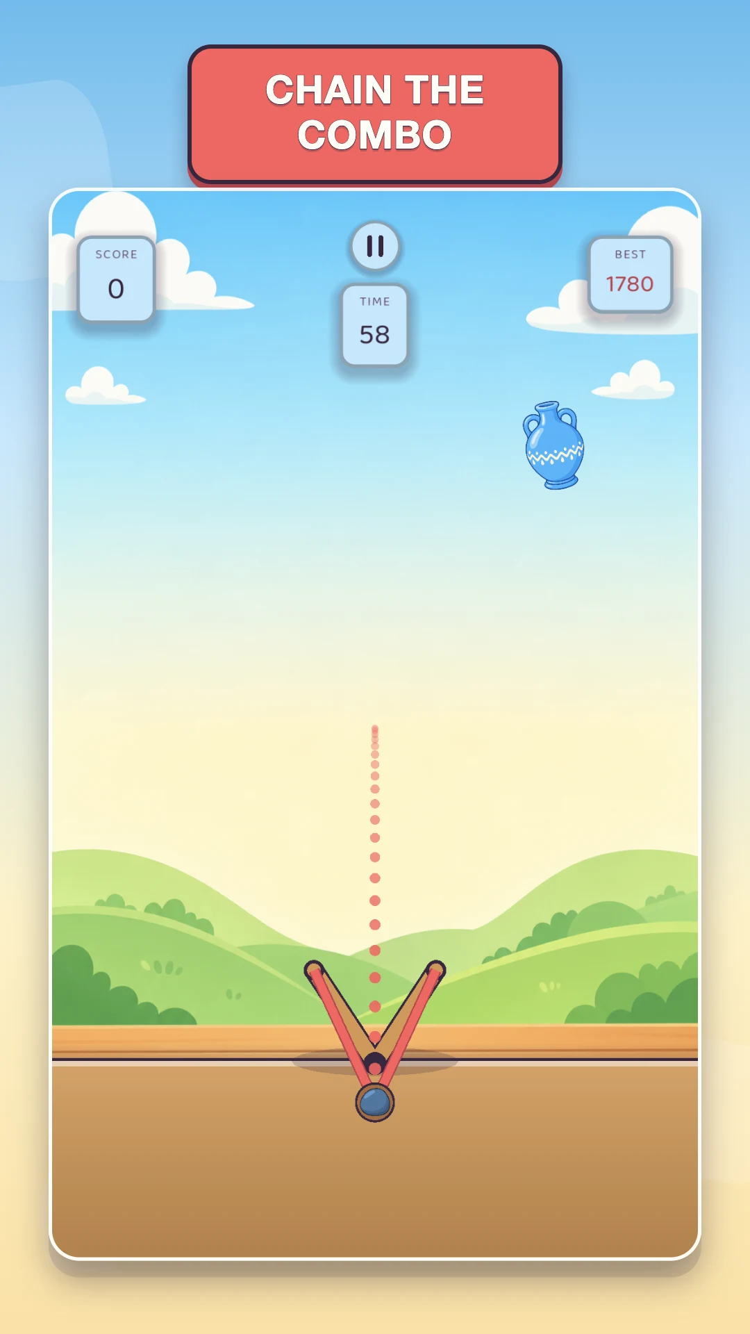 Slingshot Game: Vase Breaker screenshot